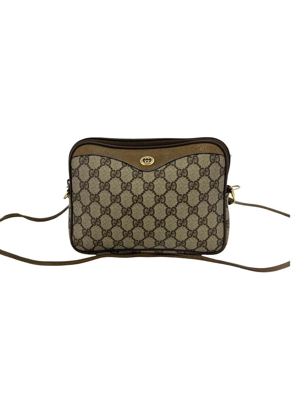 Gucci Vintage Camera Bag Gg Coated #366858G50B